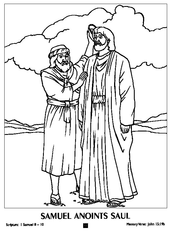 King Saul Disobeys God - Free Coloring Pages
