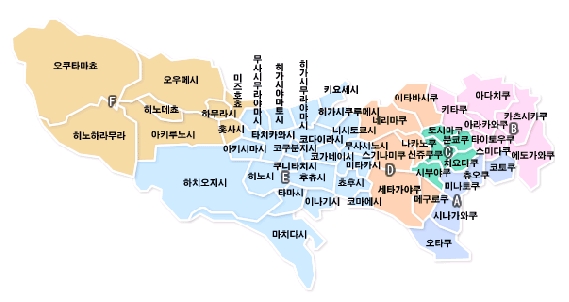 일본 도쿄지도]도쿄지도 및 도쿄 여행정보